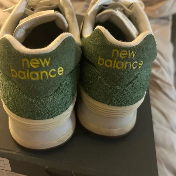 New Balance Kids Sneakers in Green and Yellow - Picture 7 of 8